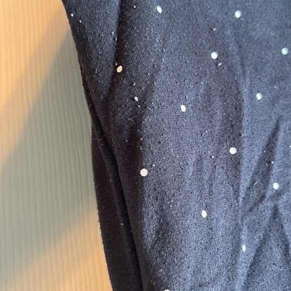 A-glow Light-weight maternity sweatshirt black polka dot sz Small casual - Picture 3 of 4